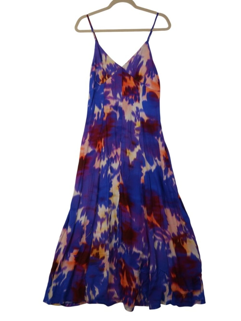 ✨3/$30 The Drop S Womens Multicolor Spaghetti Strap Maxi Dress Boho